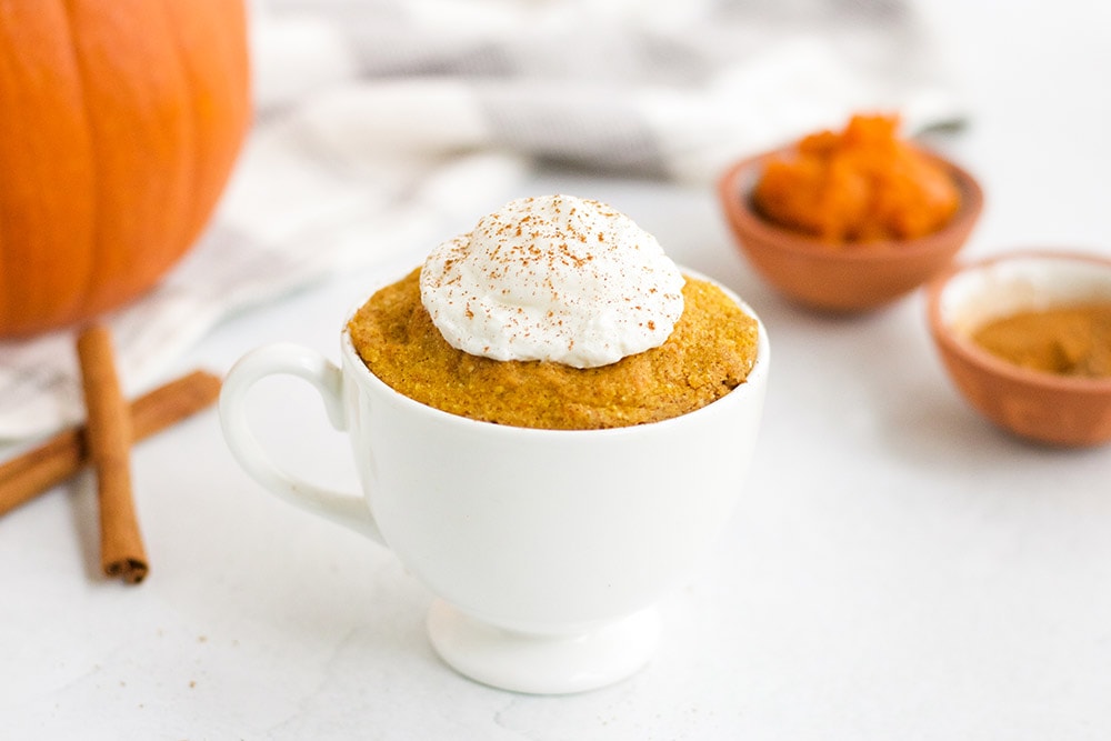 Fall Fun! - Low Calorie Pumpkin Mug Cake